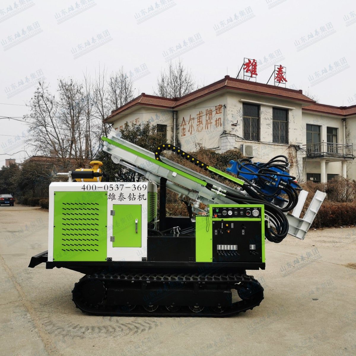 山東雄泰集團自主研發的XT-P直推式土壤取樣鉆機升級款現已順利下線并調試完成